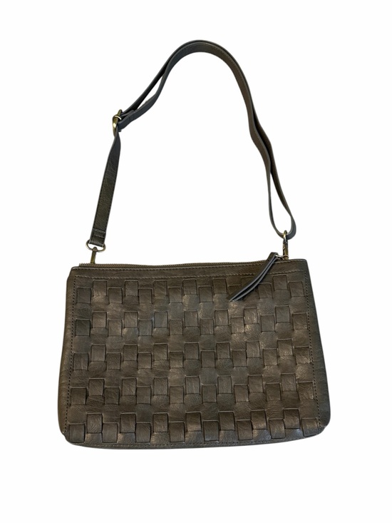 Handbags - Joy Susan Quinn Woven Vegan Leather Convertible Crossbody Clutch Charcoal #2258